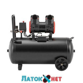 Компресор 50 л 1.5 кВт 220 В 8 атм 250 л/хв 2800 об./хв безоливний 2 циліндри PT-0035 Intertool
