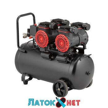 Компресор 50 л 2х1.5 кВт 220 В 8 атм 500 л/хв 2800 об./хв безолив 4 циліндри PT-0038 Intertool