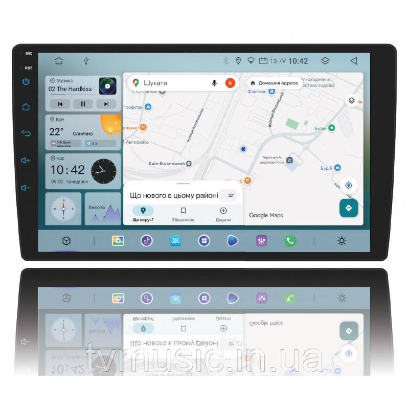 Автомагнітола Shuttle SL901 QLED A13 8core 4/64 DSP (Android 13), фото 1