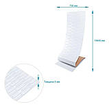 Самоклеюча 3D панель біла кладка 19600x700x5мм SW-00001335, фото 4