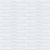 Самоклеюча 3D панель 3080x700x5мм Біла Кладка SW-00001759, фото 2
