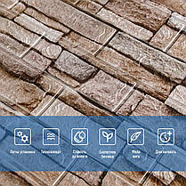 Самоклеюча 3D панель 700х770х3мм Катиринославська цегла (344-3) SW-00001383, фото 4