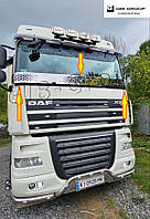 Накладка балкон лобового стекла Daf XF 95-105, техническая нержавеющая сталь
