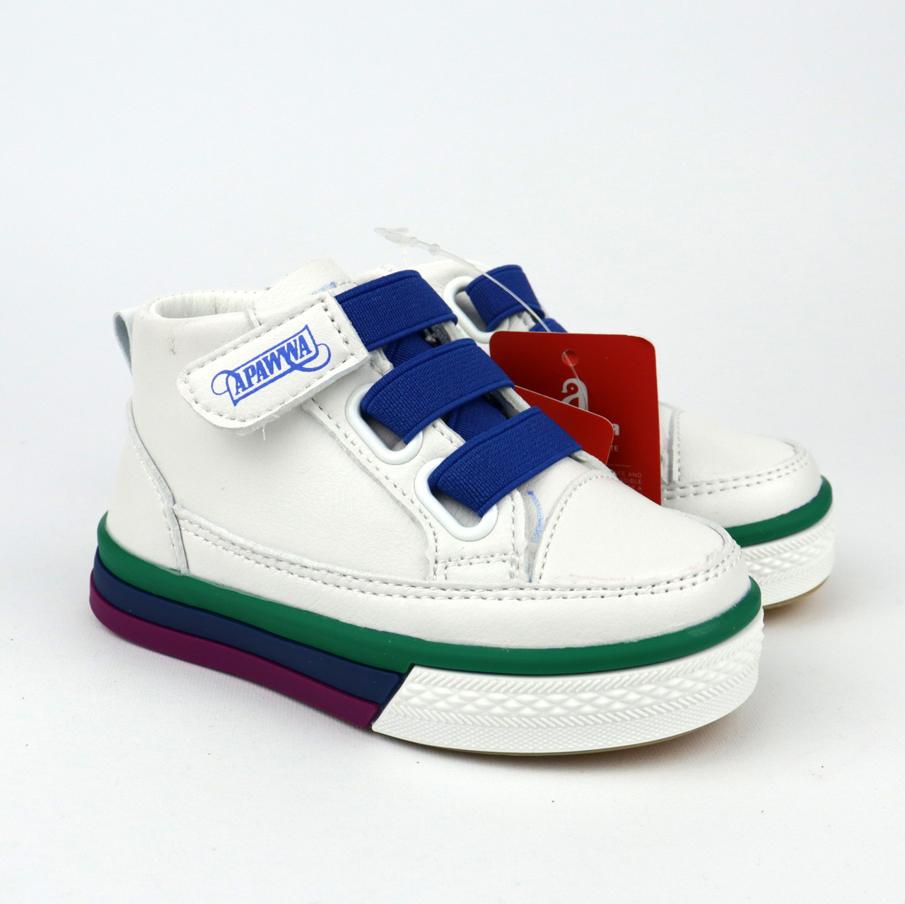 Дитячі білі демісезонні хайтопи для хлопчика тм Apawwa