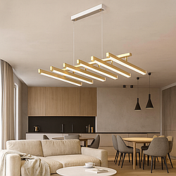 Современная люстра Artlight 85W до 18 м² колір Золотистий L437/6GD