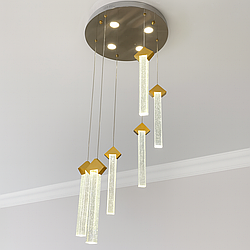 Люстра каскад Artlight 40W до 10 м² колір Золотистий B2317/6