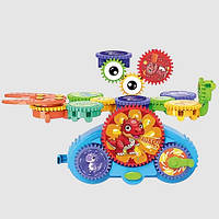 Дитячий конструктор Дінозаври шестернями Creative Dinosaur Gear електромеханічний 13 деталей