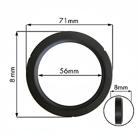 Кільце групи BRASILIA 71х56х8