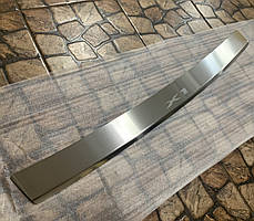 Накладка на бампер з загином для BMW X1 з 2009 р. (NataNiko)