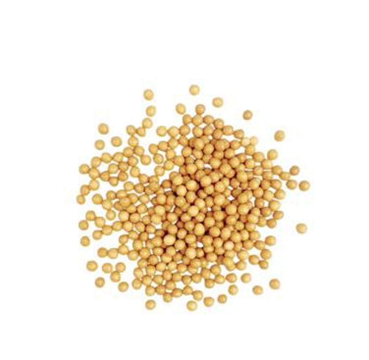 Рисові кульки в білому шоколаді карамельні (малі) 50г, фото 1