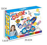 Дитячий конструктор Космос з шестернями Creative Gear Set електромеханічний 18 деталей, фото 6