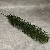 Декоративна хвойна гілочка, діаметр хвої-5 см, загальна довжина 24 см, основа- гнучкий дріт, зелений, 019067, 1 шт, Зелений