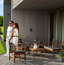 Комплект садових меблів Di Volio Marata чорний, фото 5