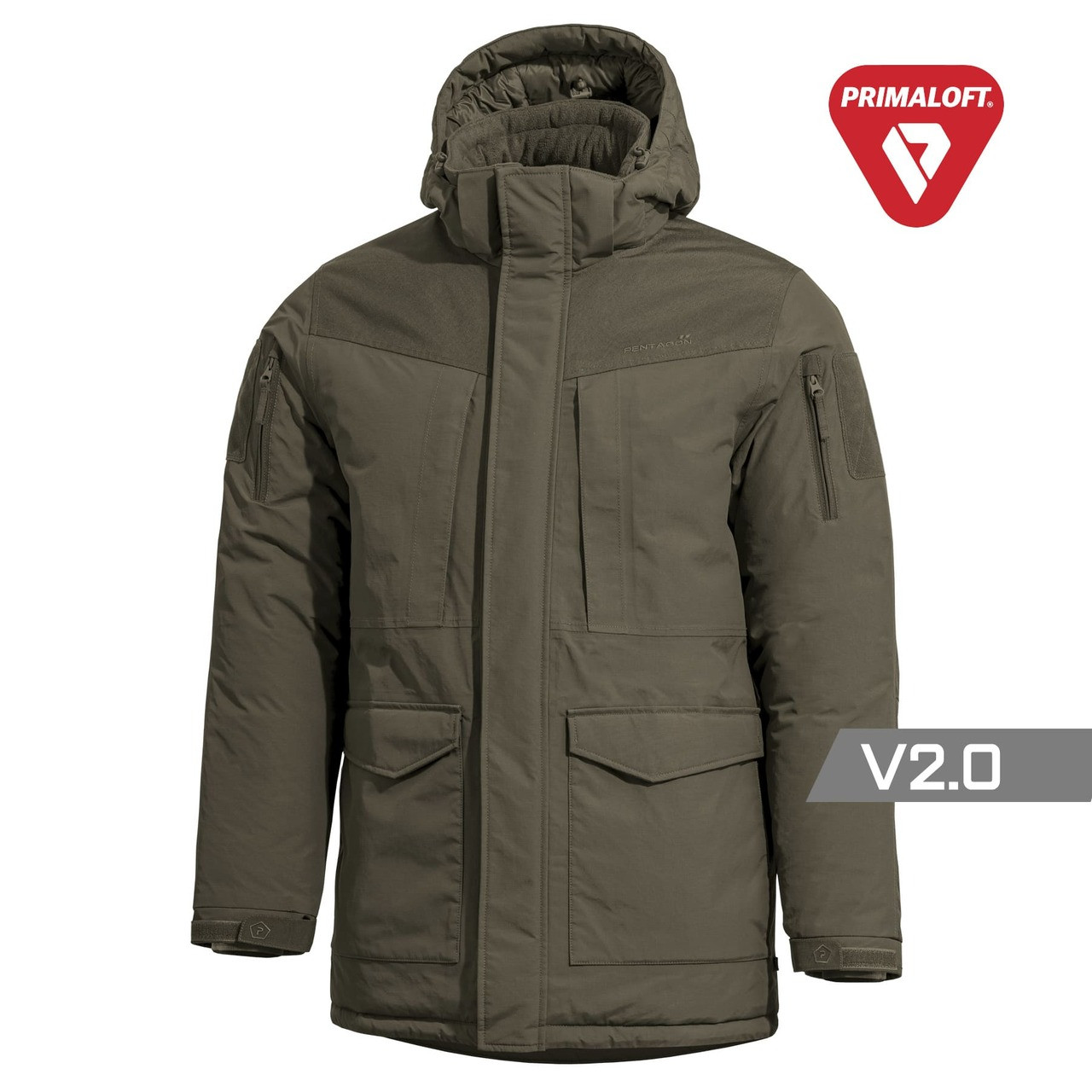 Зимова мембранна парка Pentagon HCP V2.0 PARKA K01008-2.0 Large, RAL7013 (Олива), фото 1