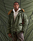Зимова парка Alpha Industries Men's N-3B Gen 1 Parka Large, Чорний, фото 3