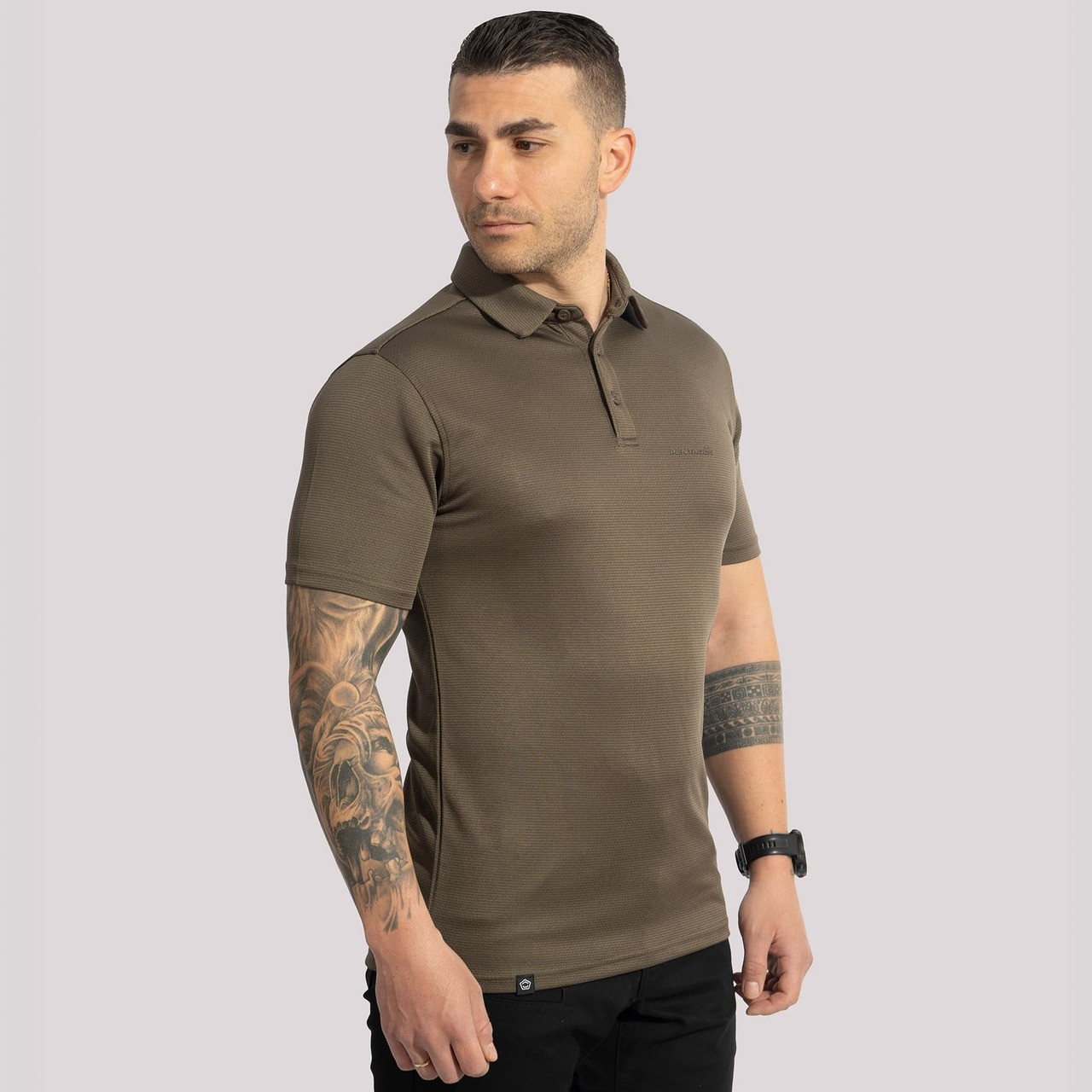 Антибактеріальне Поло Pentagon VANQUISH POLO SHIRT K09048 Medium, RAL7013 (Олива), фото 1