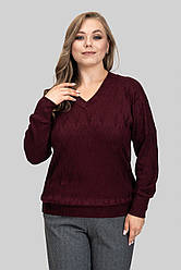 Модний жіночий трикотажний светр з ангори, жіночий пуловер батальні розміри