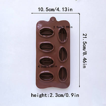 Форма силіконова Кавові зерна, фото 2