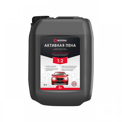 Піна активна готова до застосування або 1:2 для миття апаратом високого тиску INTERTOOL FS-9005 5 л