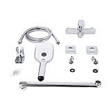 Змішувач для ванни Qtap Tern з довгим поворотним виливом (з душовим гарнітуром) QTTER260CRM47587 Chrome, фото 7