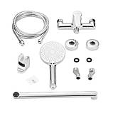 Змішувач латунний для ванни Lidz Astra 005 з поворотним виливом (з душовим гарнітуром) (k35) LDAST005CRM48088, фото 9