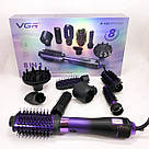 Фен для волосся з регульованою температурою, Професійний фен для укладання волосся з насадкою UJ-86, фото 9