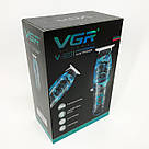 Професійна машинка для стрижки волосся з насадками VGR V-923, Машинка для стрижки волосся бездротова LX-43, фото 8