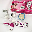 Жіноча акумуляторна бритва Kemei KM-3066, Депілятор для ніг і бікіні, Депілятор жіночий 3в1 HY-76, фото 4