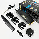 Профі машинка для стрижки волосся Gemei, Машинка для стрижки з безліччю насадок Підстригальна DR-84, фото 2