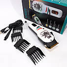 Машинка для стрижки з насадками бездротова VGR, Домашня машинка акумуляторна для стрижки волосся TO-80, фото 8