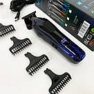 Тример для волосся портативний VGR, Практична машинка для стрижки волосся Набір стрижки з зарядкою AY-90, фото 3