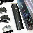 Машинка для різних стрижок акумуляторна, Акумуляторний універсальний тример для стрижки OX-49, фото 8