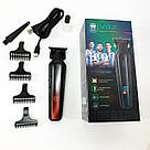 Машинка для стрижки волосся з різними насадками VGR, Набір для стрижки волосся на акумуляторі BK-77, фото 8