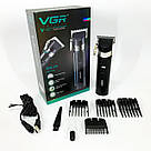 Машинка для стрижки посіченого волосся VGR, Тример для стрижки волосся потужний, Тример бездротовий LO-11, фото 9
