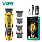 Бездротова машинка для стрижки для дому, Водонепроникний тример для стрижки Машинка хороша DR-71, фото 3