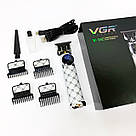 Малошумна машинка для стрижки волосся, Хороший бездротовий тример, Тример з насадками різної довжини AB-97, фото 2