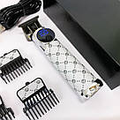 Малошумна машинка для стрижки волосся, Хороший бездротовий тример, Тример з насадками різної довжини AB-97, фото 10