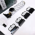 Малошумна машинка для стрижки волосся, Хороший бездротовий тример, Тример з насадками різної довжини AB-97, фото 3