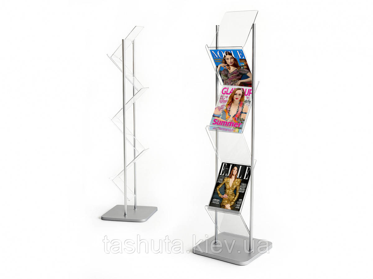 Стійка для брошур А4 на 6 кишень двостороння