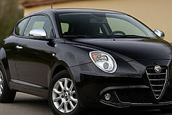 Накладки на дзеркала (2 шт, нерж.) Carmos для Alfa Romeo MiTo 2008-2018 рр