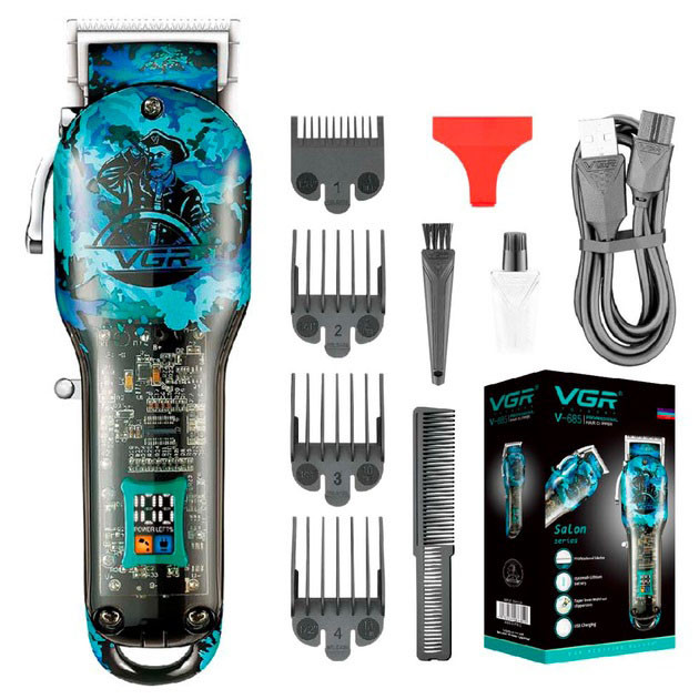 Машинка для стрижки волосся і потилиці, Машинка для стрижки від акб Водонепроникний тример HT-43