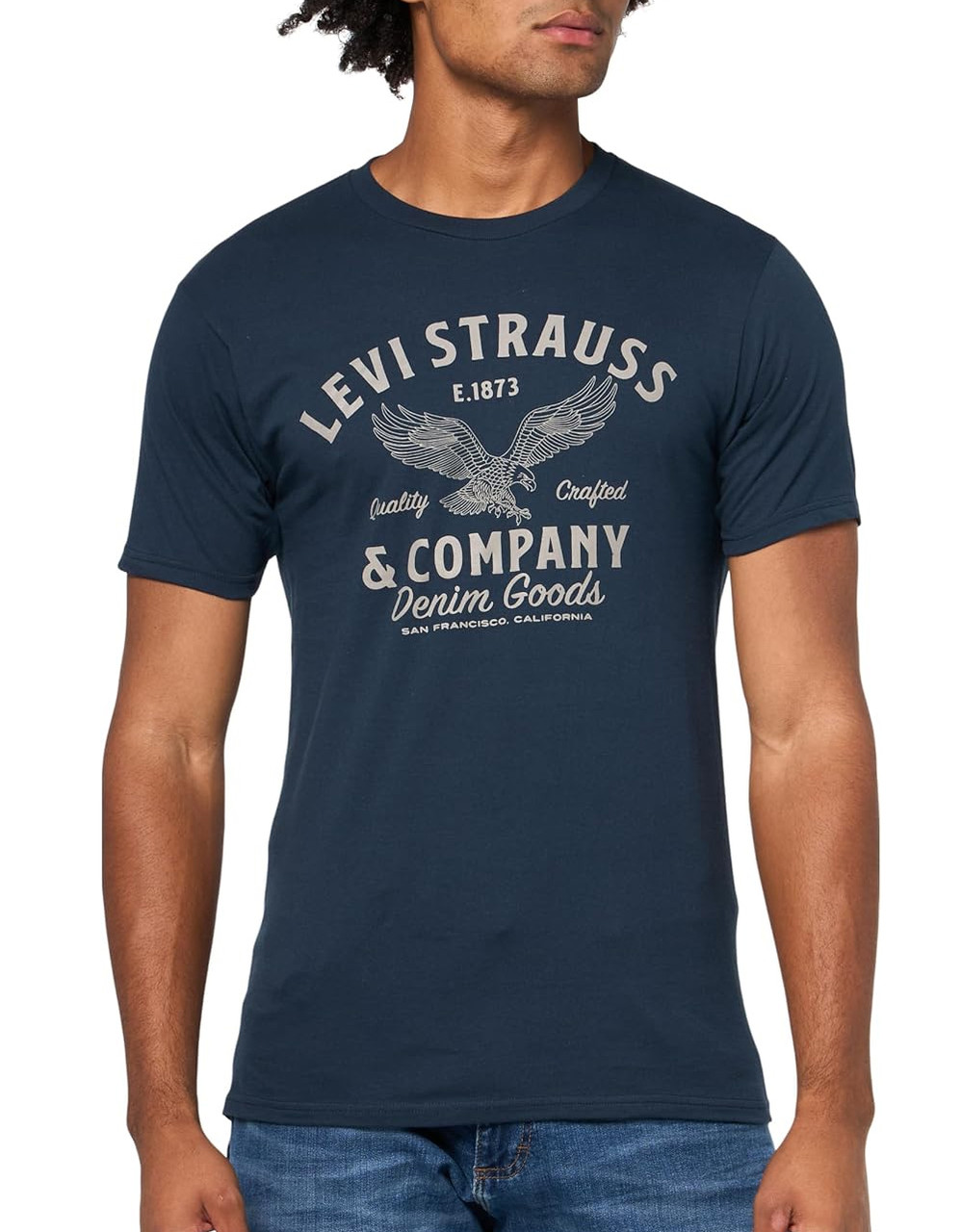 Футболка чоловіча Levi's з принтом 1159843850 (Синій M), фото 1