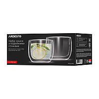 Набір склянок із подвійними стінками 2 шт. 260 мл ARDESTO AR2626B