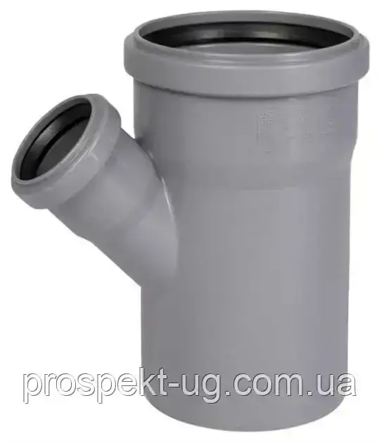Трійник ПП 110х50х45° внутрішня каналізація, фото 1