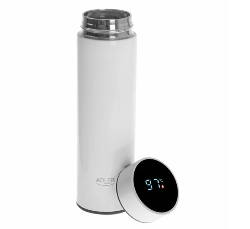Новий стильний термос з сенсорним дисплеєм Adler AD 4506 W з Європи, фото 1