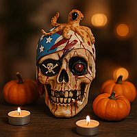 Декорація Хелловін "Голова пірата в бандані", 25x15 см, гума