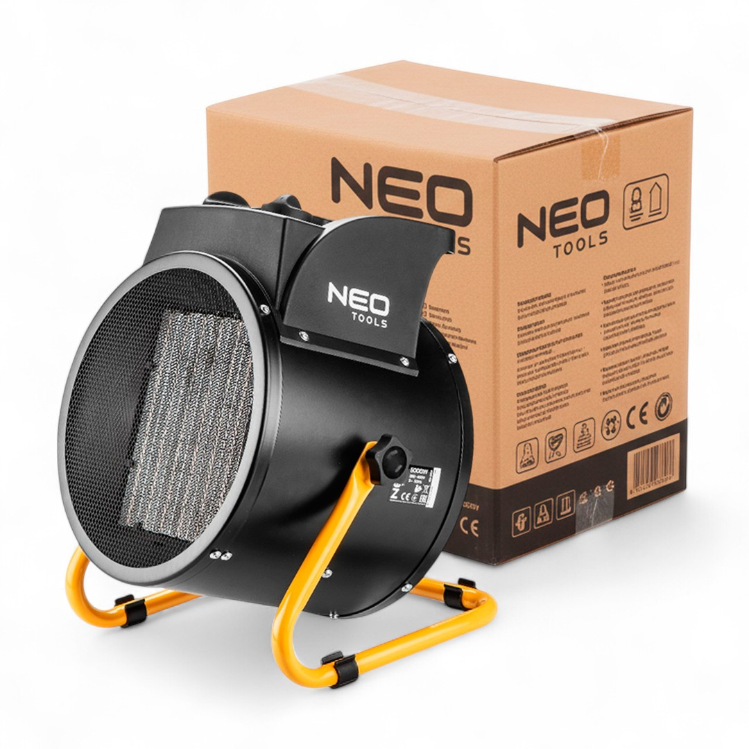 Електричний міні обігрівач для дома Neo Tools 2кВт тепловентилятор для дому електричний тепловентилятор для приміщень, фото 1