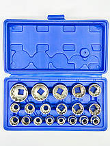 Набір 12-гр. спец головок 1/2 8-32мм, 20 од. Profline 68050, фото 3