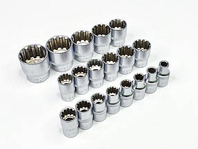 Набір 12-гр. спец головок 1/2 8-32мм, 20 од. Profline 68050, фото 4
