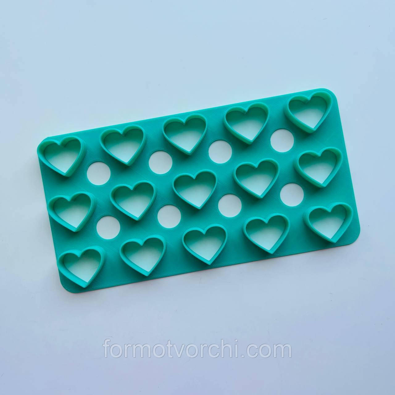 3D-формочки-вирубки для пряників "Мультрамка серце 3*2,5 см"